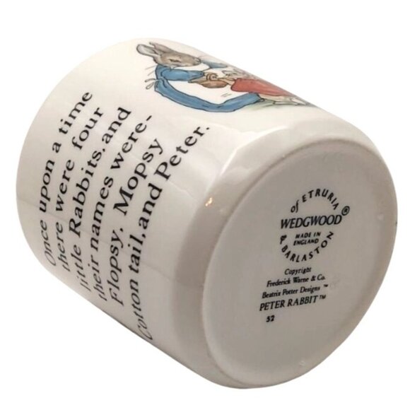 Vintage Wedgwood Peter Rabbit Beatrix Potter Childs Nursery Rhyme Mug England - Picture 6 of 8